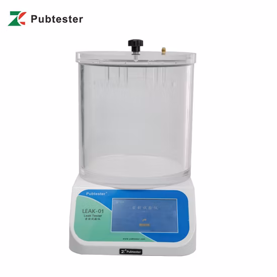 의료 기기 포장 테스트의 기포 누출 테스터